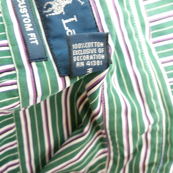 Ralph Lauren Striped Shirt Custom Fit Preppy Dress - Picture 7 of 7